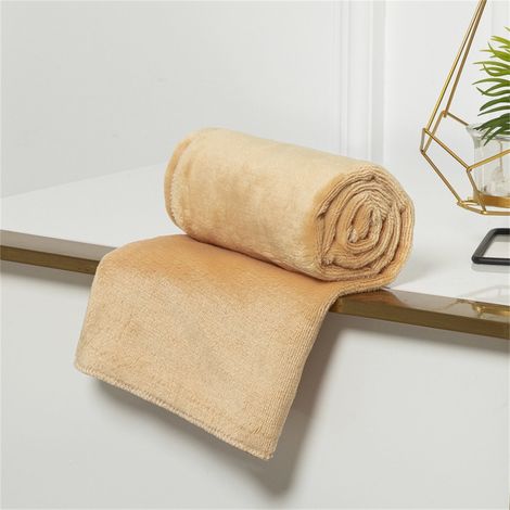 Couverture Jetable - Microfibre Polaire - 100 x 140 cm - Pour Canapé Lit Camping Voyage - 1 Pièce (1/2)