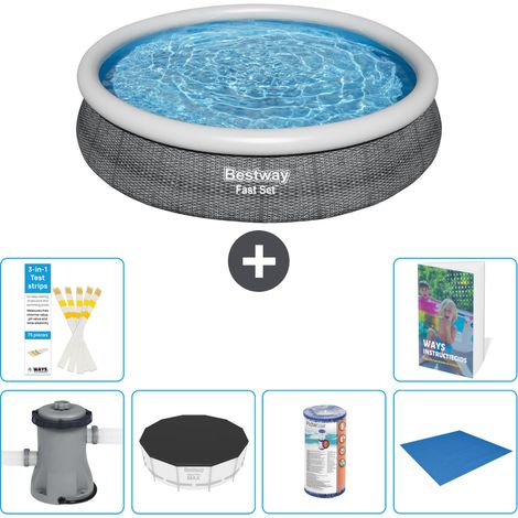 Bestway Piscina Bestway Fast Set Rotonda - 366x76 cm - 7-pezzi  S341