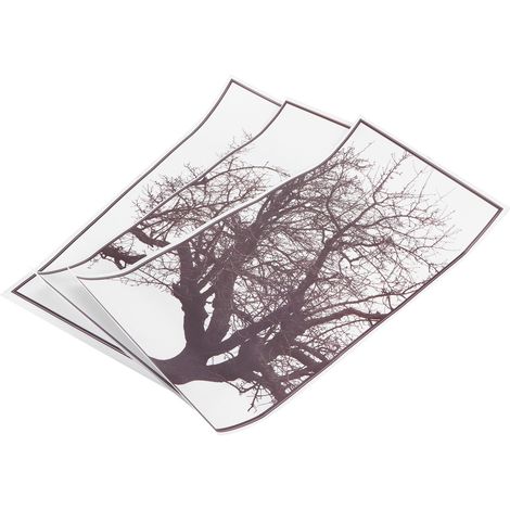 Skandinavische Deko-Aufkleber, graue Baum-Wandtattoos, Art-déco-Hintergrund, Wohndekoration (1/5)