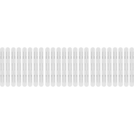 Lot de 24 glissières adhésives en plastique pour tiroirs placard - (1/5)