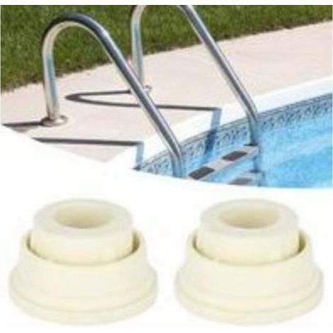 SABIR Pare-chocs en caoutchouc pour échelle de piscine, remplacement sûr de 2 pièces pour échelle de piscine, facile à installer, fabrication exquise, ensemble de pare-chocs pour échelle de piscine (b (1/3)