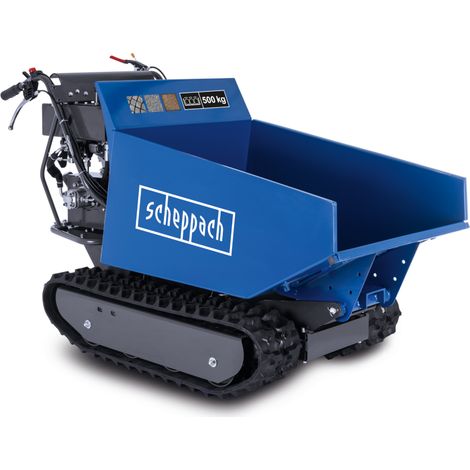 Scheppach Dumper DP6600 – Benne motorisée – 6000 W / 8 CV – Charge max 500 kg – 4 vitesses d’avance et 1 marche arrière – Benne basculante motorisée