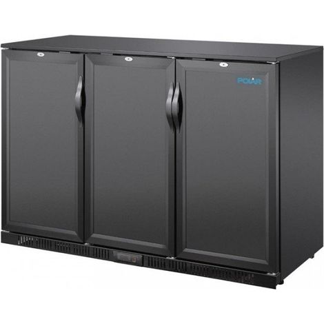Arrière-bar 3 portes battantes noir 320 Litres, 280 W, 220 V - MONO