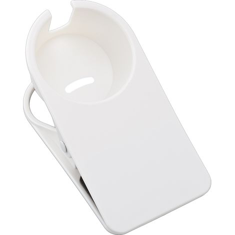étagère rangement-Support de tasse Clip de table avec drainage pour bureau, maison et transport en plastique blanc, capacité 700 g (1/4)
