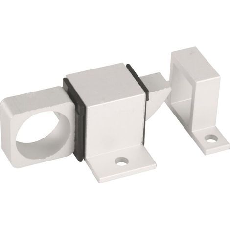 Goupille de sécurité pour fenêtre, verrou de verrouillage, convient pour une fermeture horizontale ou verticale, en aluminium, finition argentée, vis d'expansion incluses. (1/5)