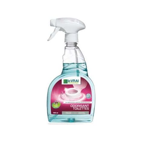 Odorisant toilette 750ml – Parfum frais de pin – Nettoyant sanitaire professionnel – Biodégradable et recyclable – Le Vrai Professionnel