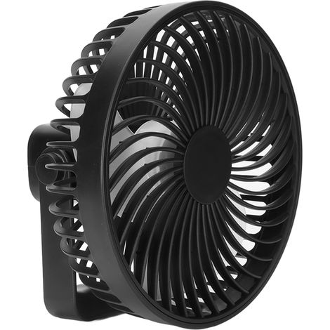 Wiederaufladbarer USB-Campingventilator, 1800 bis 3800 U/min, 4 W, Wandmontage, 4 Geschwindigkeitsstufen, tragbar, für Schlafzimmer (1/5)