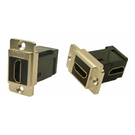 Connecteur HDMI traversant RS PRO Femelle Traversée de panneau 19 voies 35.3 x 19 x 35.5 mm Angle droit ( Prix pour 1 )
