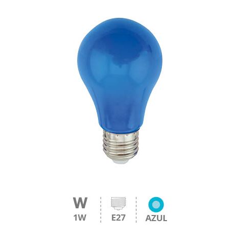 Bombilla LED estándar 1W E27 Azul (1/5)