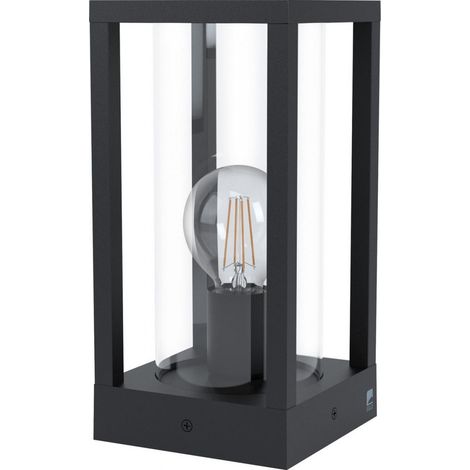Eglo Iluminación Sobremuro pequeño de vidrio color negro Cascinetta (1/2)