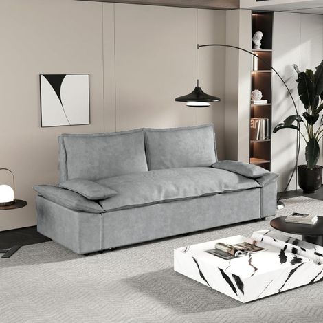 Divano letto Belly 2 posti colore grigio 185x85x85H (1/3)