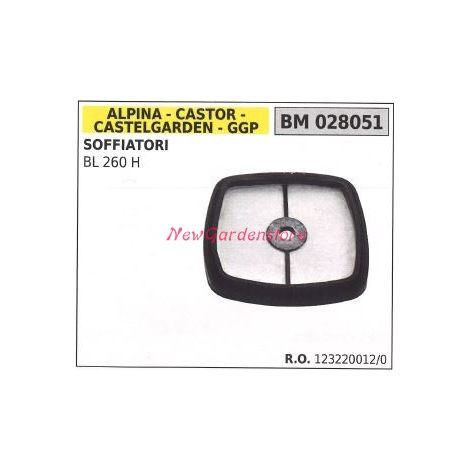 Filtro de aire motor soplador ALPINA BL 260H 028051