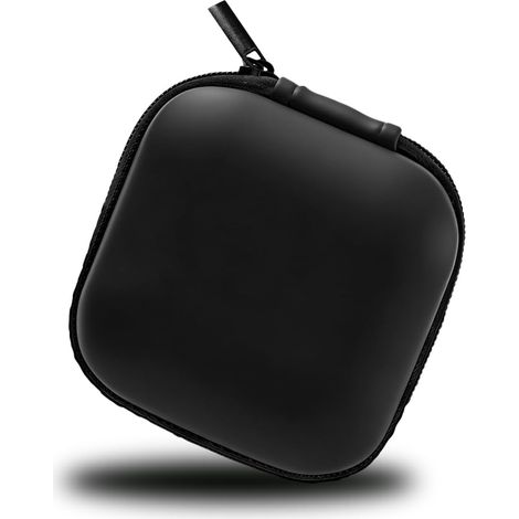 Pochette de rangement pour écouteurs (8 x 8 x 3,5 cm) — convient aux écouteurs filaires, AirPods, écouteurs Bluetooth, clés USB et petits objets.