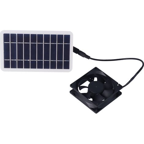 2,5-W-Solarventilator für Tiere, Solar-Luftabsauger für Hühnerstall, Hunde, Katzen, Luftzirkulation mit Solarpanel (1/5)