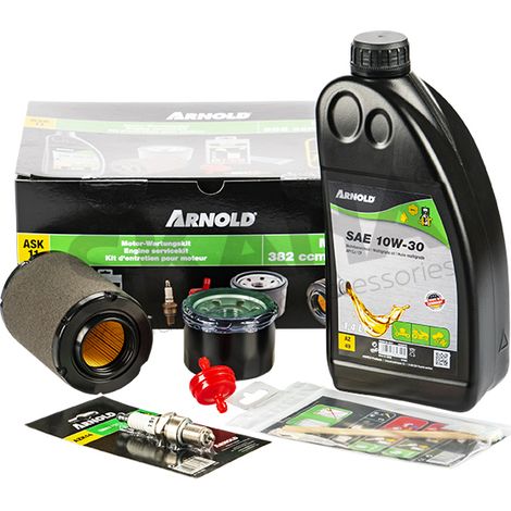 Kit Entretien Autoportée Arnold. Pour Moteurs Mtd Thorx Ohv 382 Cc Et 439 Cc. Composé De : 1 Bidon D'huile Sae 10w30 De 1,4 L -