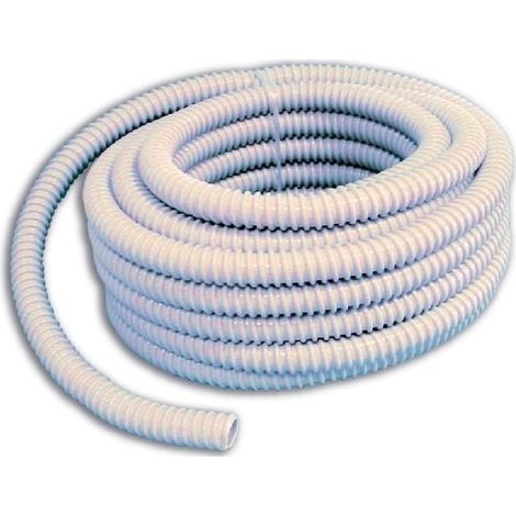 Gaine PVC souple spiralA e grise 20mm rouleau de 30 m (1/2)