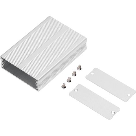 Boîte de jonction étanche intégrée en aluminium à monter soi-même, argentée, 24 x 69 x 100 mm (1/5)