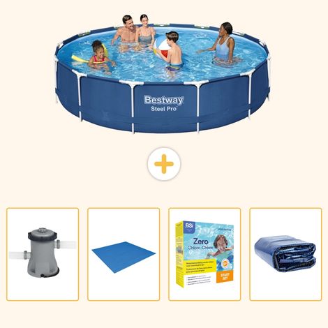 Bestway Bestway Steel Pro Ronde - 396x84 cm - 5-pièces S245 (1/5)