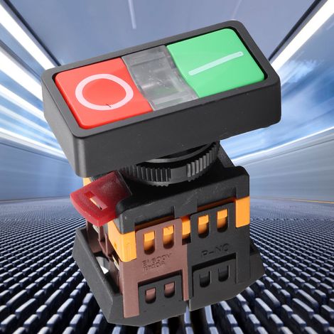 AS-22N Bouton double lumineux 24 V (1/5)