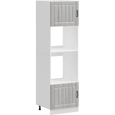 Meubles de Rangement,Armoires de four 2 pcs Kalmar sonoma gris bois d'ingénierie CFW530969 (1/5)
