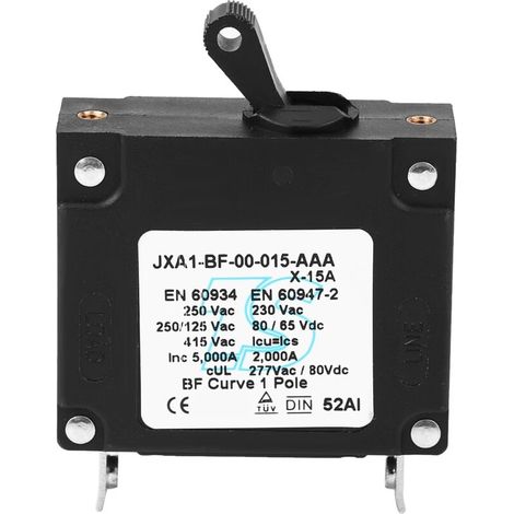 Commutateur de s¨curit¨ du Disjoncteur Protection de Surcharge de Protection contre les Courts-circuits avec un Botier Ignifuge pour L'¨quipement DC/AC 15A 20A 25A 30A (15A). (1/5)
