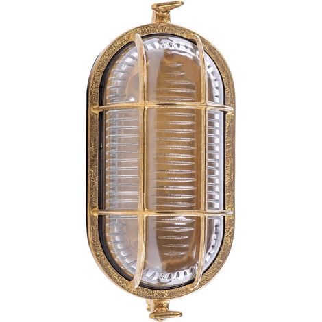 Applique extérieure indus laiton IP64 E27 Thira Zuma