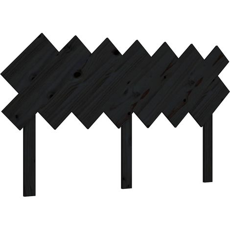 Maison Exclusive - Cabecero de cama madera maciza de pino negro 1 (1/5)