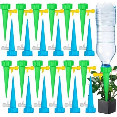 Lot de 24 arrosages automatiques, Arroseurs automatiques Plantes Irrigation Système - L'arrosage Peut être Facilement ajusté - Idéal pour Les Jardins, Les Plantes en Pot.
