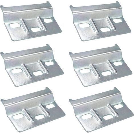 6 PCS Suspension Rail Fixing Plate Support Cupboards Furniture Hanging Rail for Furniture 60mm Kitchen Cupboard Cupboards Furniture Wardrobe (1/5)