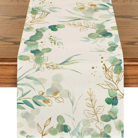 Runner De Table - 33 cm x 183 cm - En Polyester - Pour Salle À Manger Intérieure Et Extérieure - 1 Pièce (1/5)