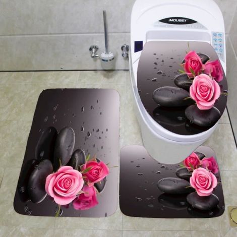 Tapis de toilette - O-Noël - 50x80cm - Non Slip - Absorbant - Lavable à la machine (1/3)