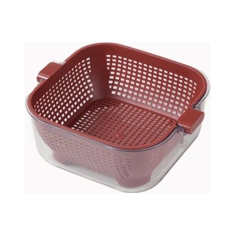 Panier de cuisine à double égouttage - Passoire - Tamis - Panier à légumes - Panier à fruits - Panier à légumes - RoodRood (1/5)