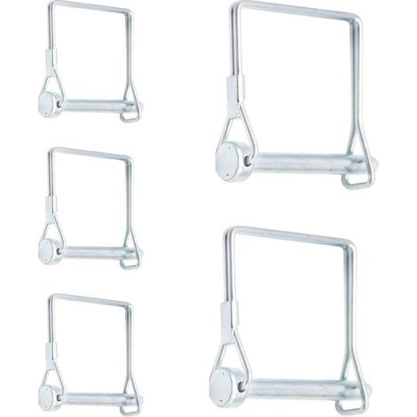 Set di 5 perni PTO quadrati per impieghi gravosi da 6 x 50 mm per rimorchi e macchine agricole. (1/5)