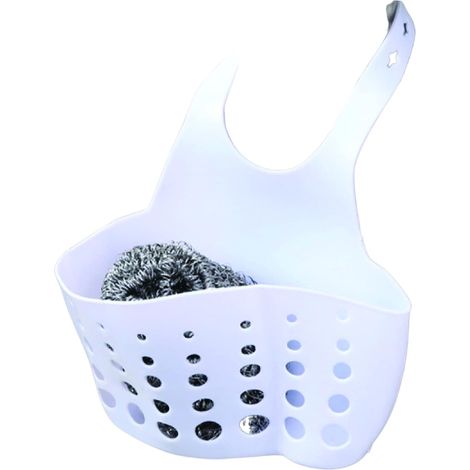 Hängekorb für Bad und Küche, Wasserhahn-Aufhänger mit Halter, Abflusslöcher, Wasserhahn-Taschen, Aufbewahrung, Sieb, Organizer, Zubehör, zufällige Farbe