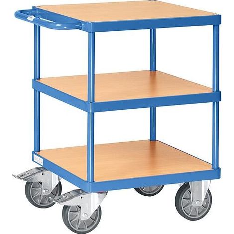 Chariot à plateaux lourds fetra® 2416 Plateau 600 x 600 mm (1/2)