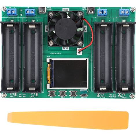 Batteriekapazitätstester, 4 Kanäle, automatisches zyklisches Laden und Entladen, Innenwiderstandsmessung, DC 5 V (1/5)