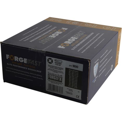ForgeFix FFPPACK ForgeFast Pozi Compatible Wood Screw Forge Pack 1800 Piece FORFFPPACK (1/3)