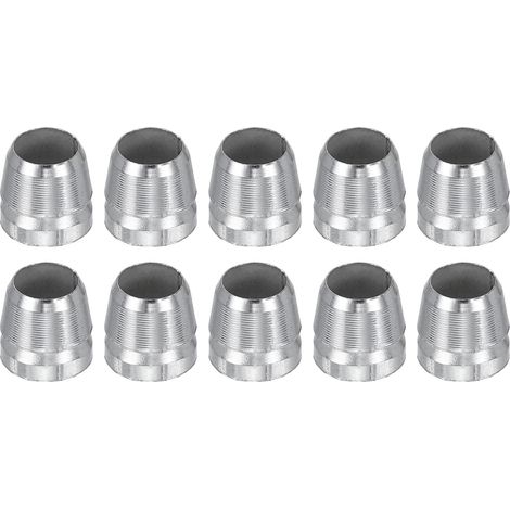 10Pcs Coin De Manche Ronde 12mm Coin De Sécurité Métallique Brillant Pour Hache Marteau À Griffe Massue, Argent (1/5)