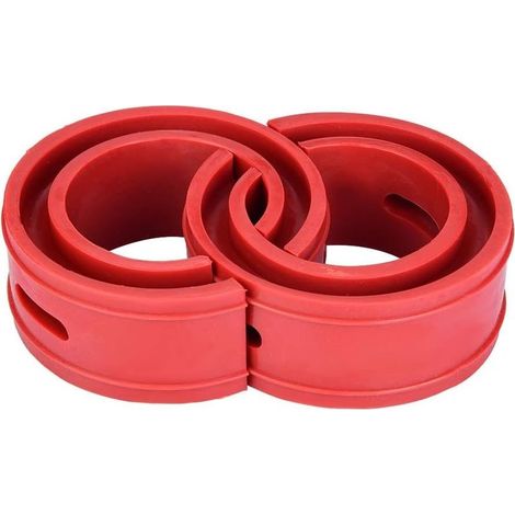 Amortisseur Tampon de Ressort 2Pc Universel de Voiture Coussin de Butoir Rouge de Voiture Amortisseur Ressort de Type de Pare-chocs(D) (1/5)