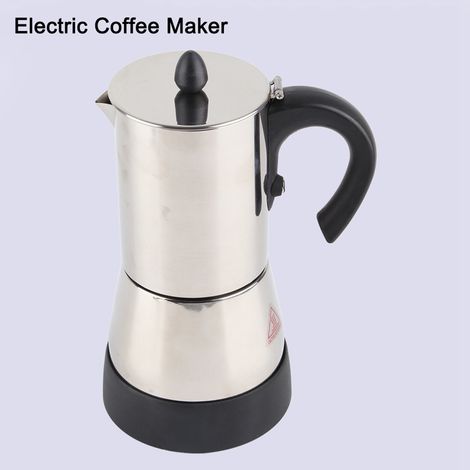 Cafetière électrique expresso/moka en acier inoxydable 300 ml, prise européenne 220 V (1/5)