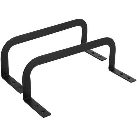 2 barres de retenue pour matelas en bois, butées de glissement, stabilisateurs de matelas-26.50X9.00X8.00CM-Black (1/2)