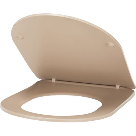 Abattant WC avec frein de chute en thermodur ultra fin NOYON & THIEBAULT Taupe (1/5)