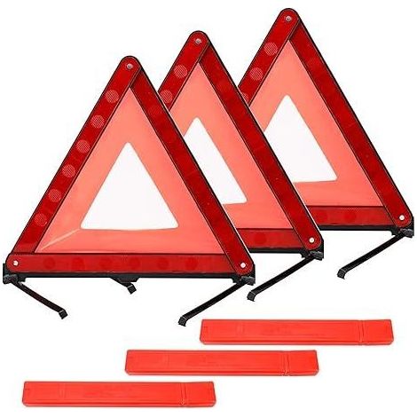 Cadre d'avertissement de sécurité d'urgence triangle réflecteur pliable voiture camion panneau d'avertissement de sécurité routière avec étui de rangement (1/5)