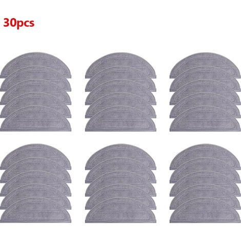 (30 pièces) Lingettes de rechange lavables pour aspirateur robot Roborock Q10V/Q10V+/S8 Pro/S8 Pro+/Q10 S5/Q10 S5+/Q10 VF/Q10 VF+ (1/4)
