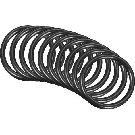 60x50x5mm Nitrile Rubber O-Rings 10 Pieces Round Black (1/5)