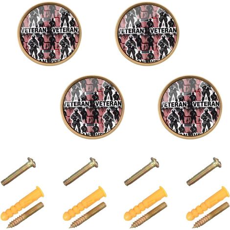 GuoChe - Lot de 4 poignées placard rondes 3,2 cm (1,26 pouce) (1/5)