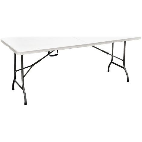 TAVOLO PIC NIC PIEGHEVOLE 'PARTY' cm 152 x 74,5 x h. 72 - colore bianco