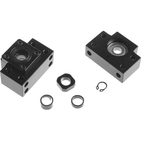 Supporto per vite a ricircolo di sfere, diametro 20 mm, metallo di alta qualità, compatibile con BF20 e BK20, elevata rigidità, facile installazione. (1/5)