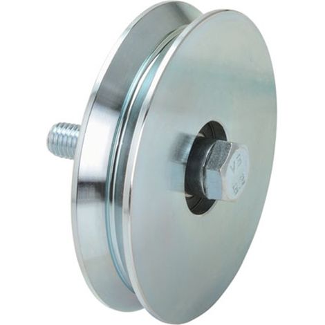 Metalideal  Roue simple gorge Y - Diamètre 160 mm