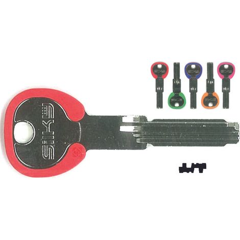Chiavi punzonate per cilindri cisa 6+7 spine cs70dz - cs70dz silky 5 colori assortiti